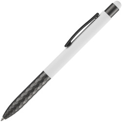 Ручка шариковая со стилусом Digit Soft Touch, белая