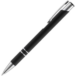 Ручка шариковая Keskus Soft Touch, черная
