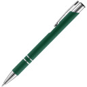 Ручка шариковая Keskus Soft Touch, зеленая