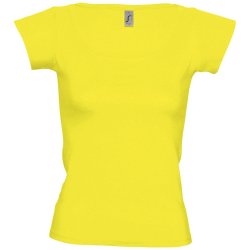 Футболка женская Melrose 150 с глубоким вырезом, лимонно-желтая